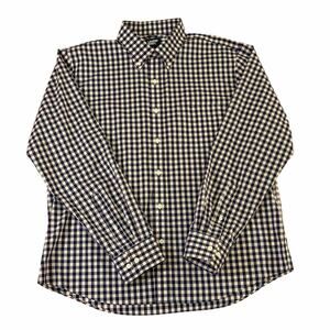 Lands’ End L 16-16.5 Traditional Fit Plaid Dress Shirt